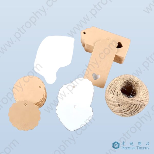 環保牛皮紙印LOGO吊牌,皮革訂造