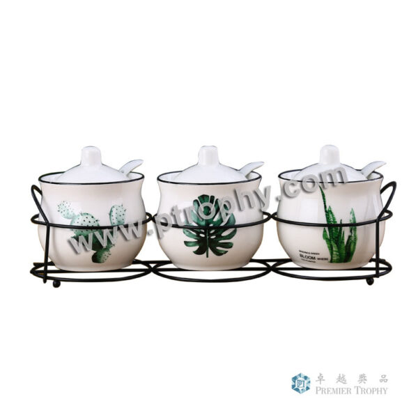 AC1001 陶瓷調味料配匙連架 –，廣告杯訂造