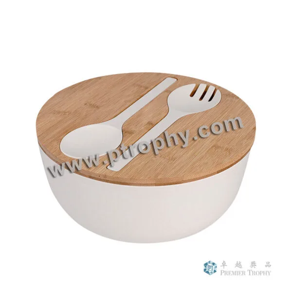 AC1101 竹纖維竹木蓋碗，餐具訂造 - 卓越獎品香港廠房
