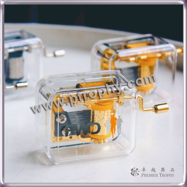 AG010 手搖輕巧4首歌音樂盒 –，特色禮品訂造