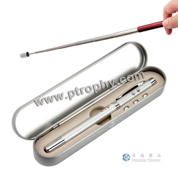 BP205 激光伸長指導兩用筆配鐵盒，辦公文具-筆訂造
