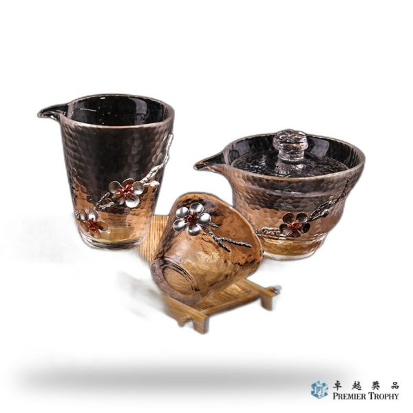日式鑲鍚花茶具套裝