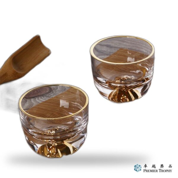 日式杯底藏金小茶杯