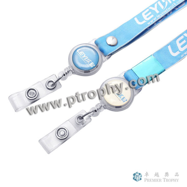 LB018 易拉透明扣證件掛繩帶，掛繩帶訂造