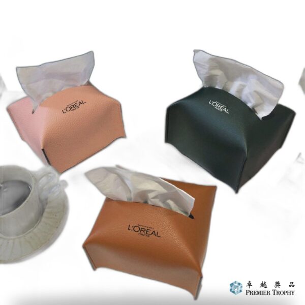 皮革紙巾盒