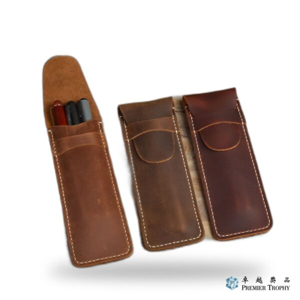 純樸牛皮筆套