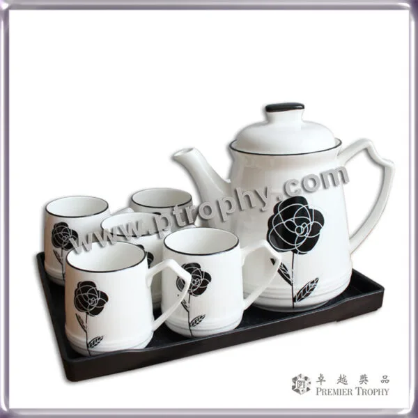 TW002 玫瑰花系茶具套裝，餐具訂造 - 卓越獎品香港廠房
