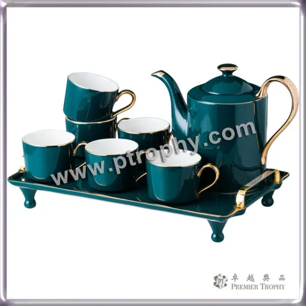 TW003 綠風咖啡杯套裝，餐具訂造 - 卓越獎品香港廠房