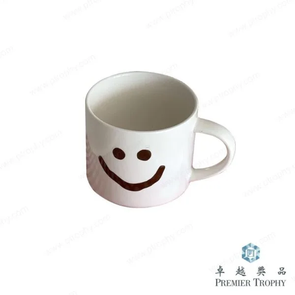 TW040 笑臉陶瓷杯，餐具訂造 - 卓越獎品香港廠房