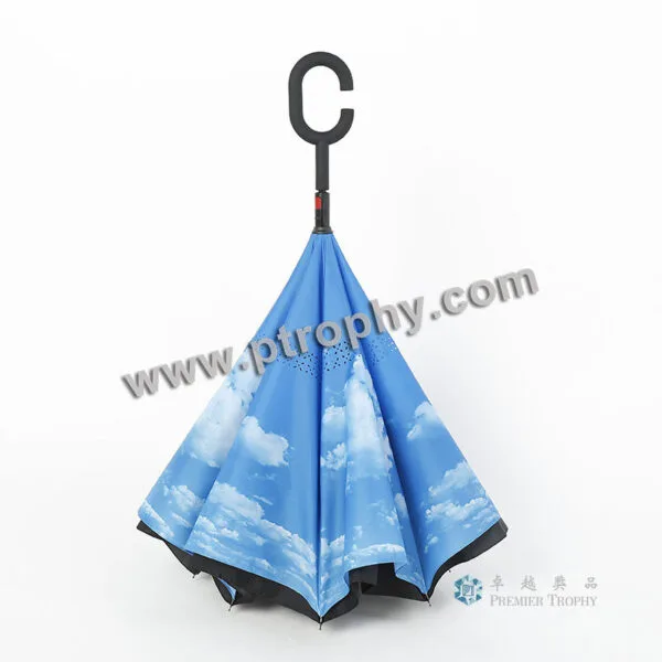 UM501 C型反向雨傘2,雨傘訂造