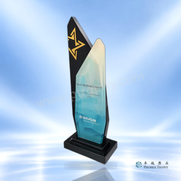 AE068 水晶獎座 –，企業獎項訂造
