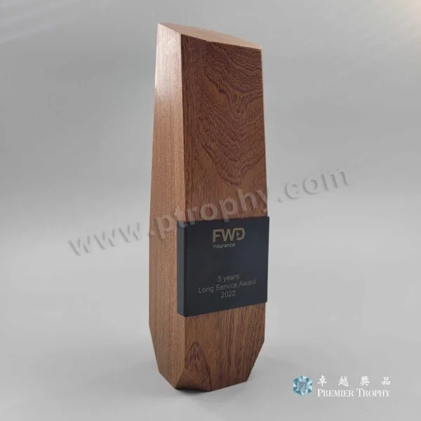 水晶獎座 – 型號 AE100，長期服務及榮休訂造