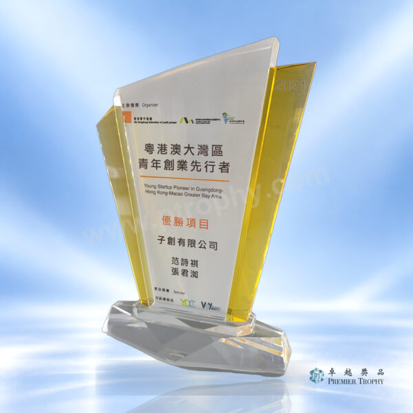 AE114 水晶獎座 –，學校及機構獎項訂造