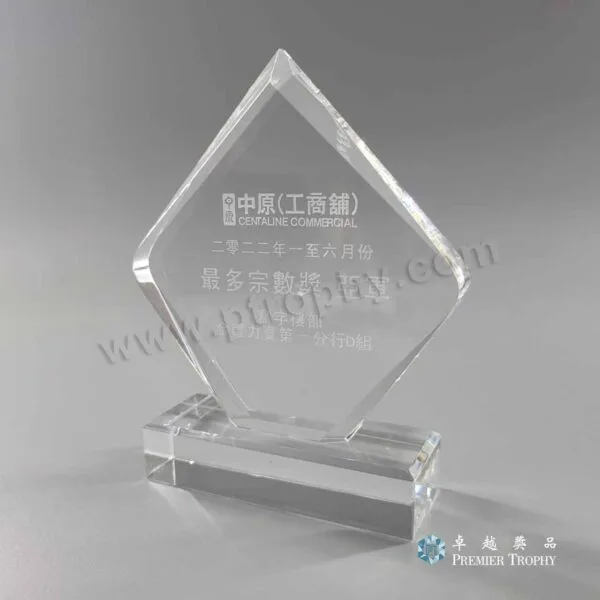 水晶獎座 – 型號 AE363，周年紀念訂造