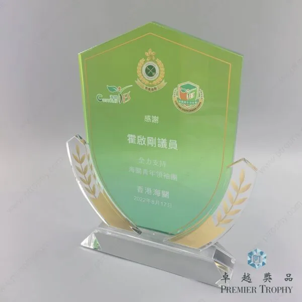AE371 水晶獎座 –，學校及機構獎項訂造