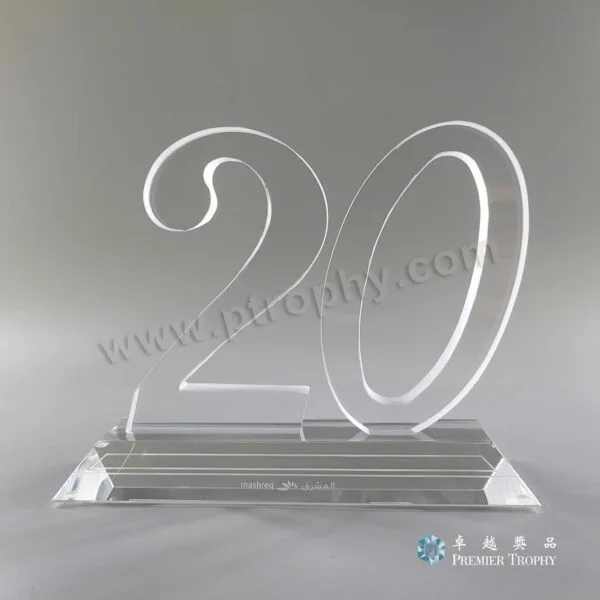 水晶獎座 – 型號 AE520,長期服務及榮休訂造