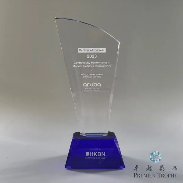 水晶獎座 – 型號 AE523，企業獎項訂造