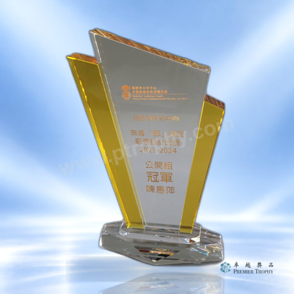 AE570 水晶獎座 –，學校及機構獎項訂造