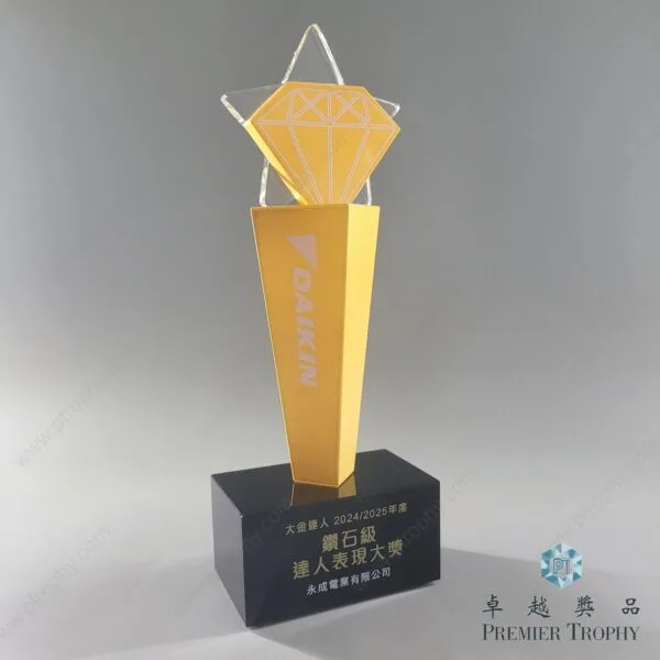 水晶獎座 – 型號 AE588，專題設計系列訂造