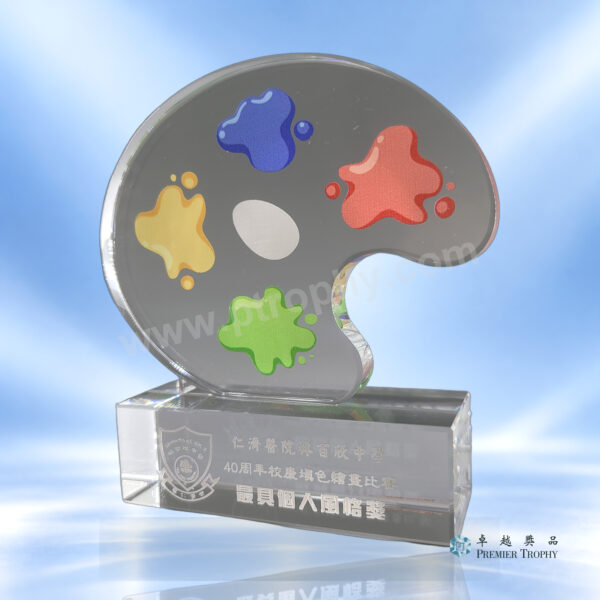 水晶獎座 – 型號 AE608，專題設計系列訂造