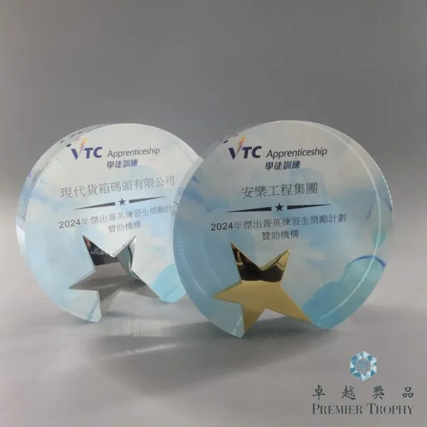 水晶獎座 – 型號 AE625，學校及機構獎項訂造