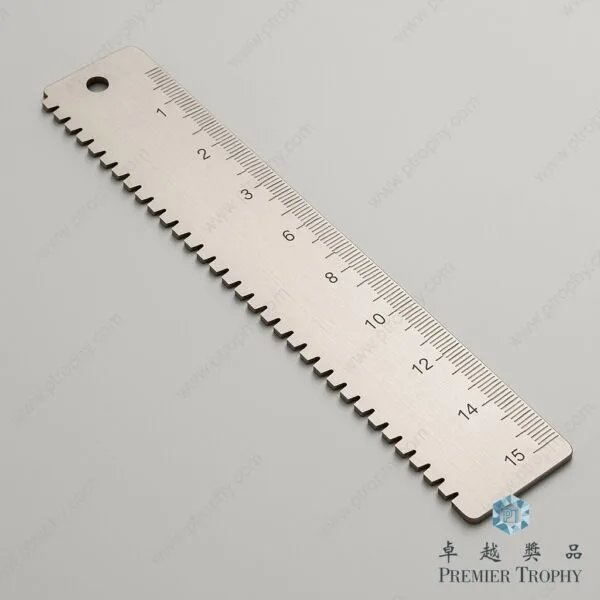 HL206 15CM波浪黃銅間尺,辦公文具-螢光筆及文具訂造