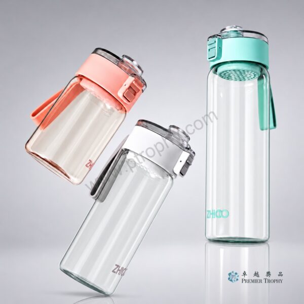 WB110 按鈕透明水樽 –,水樽訂造