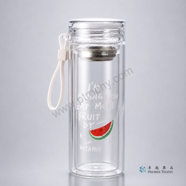WB601 雙層玻璃水樽 –,水樽訂造