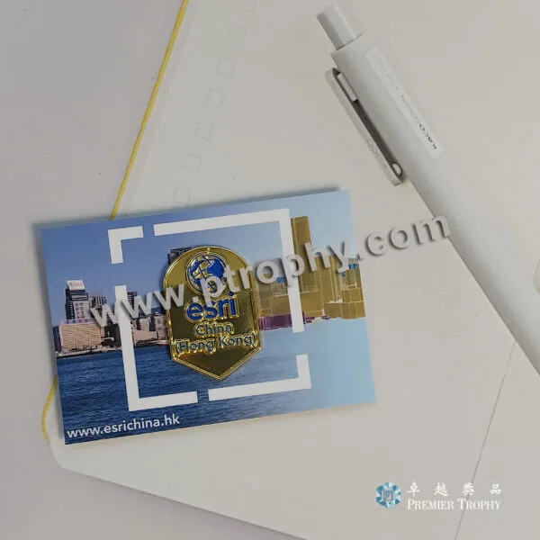 客戶案例_005 · Esri China Hong Kong 磁石金屬襟章，客戶案例訂造