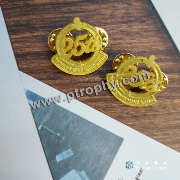 Pearl Gold Lapel Pin，客戶案例訂造