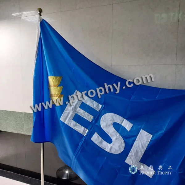 Double-Sided Embroidered Flag，客戶案例訂造