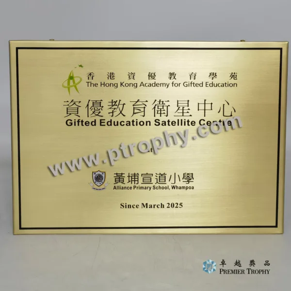 客戶案例_215 · 資優教育衛星中心獎牌，客戶案例訂造