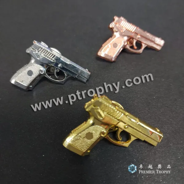 客戶案例_337 · 警隊槍型襟章，客戶案例訂造