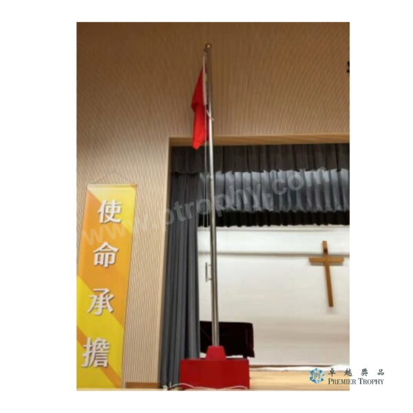 F606 4.5米帶吹風機升旗旗座,升旗用品訂造