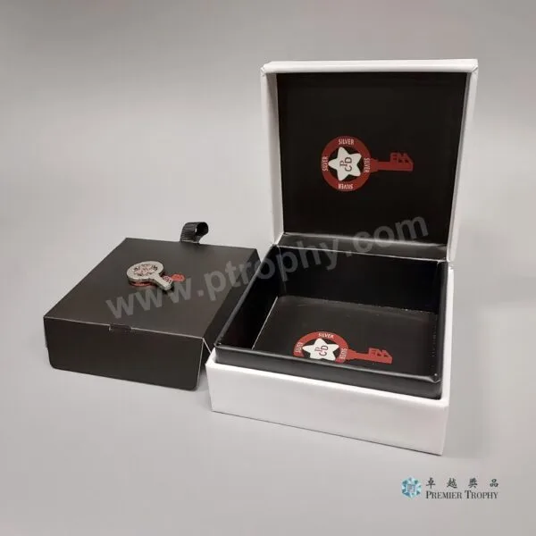 QB507 紙盒包裝,襟章包裝訂造