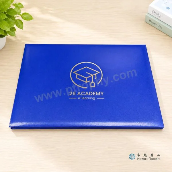 WP411 證書及證書套，證書及證書套訂造 - 卓越獎品香港廠房